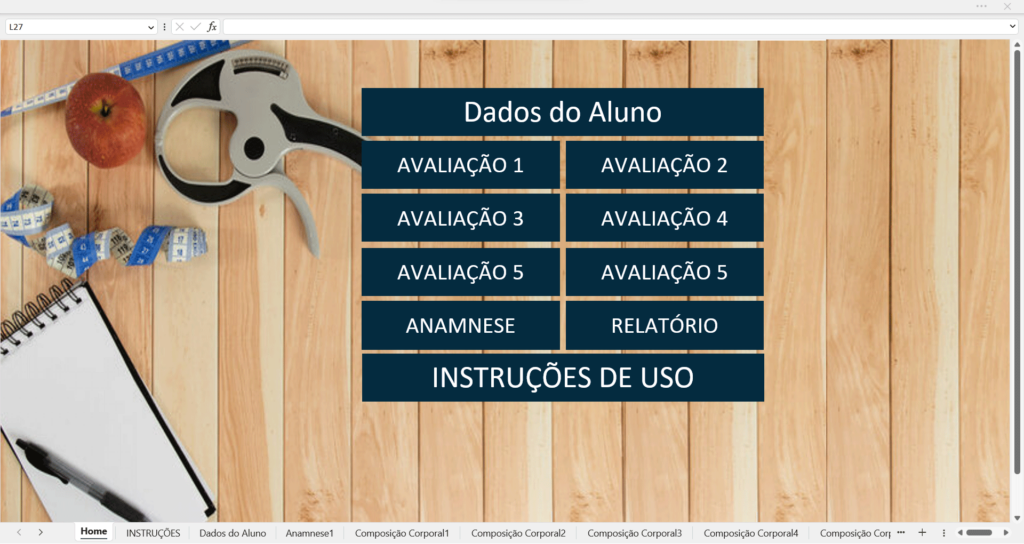 Planilha de Avaliação Física