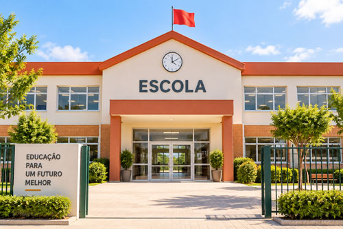 Escolas e instituições de ensino utilizando uma planilha de boletim escolar